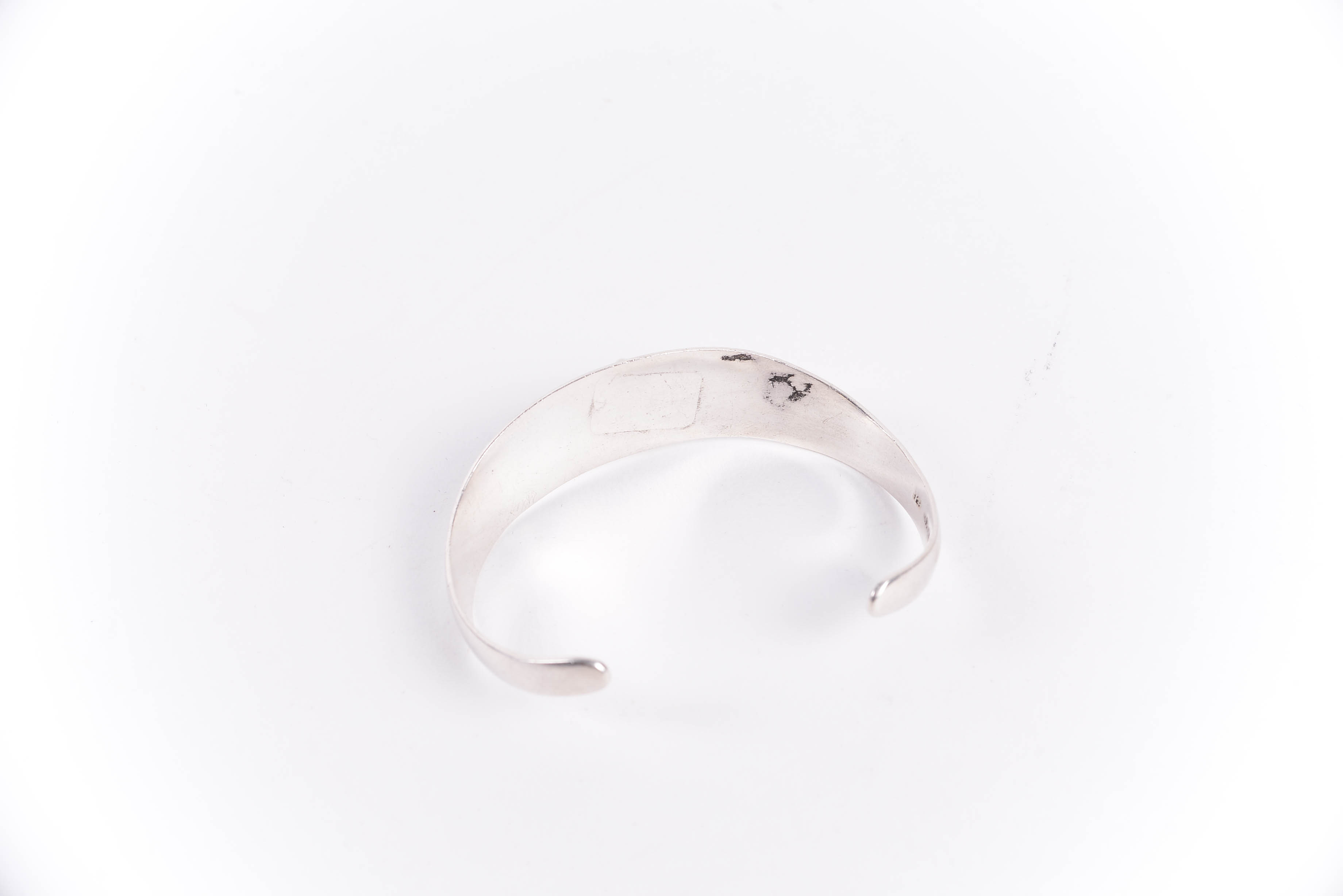 Sterling Silver Cuff with Black Onyx and David Sigal Smoky Quartz Pendant