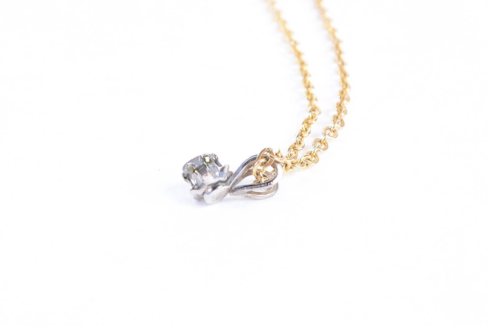 Diamond Stud Earrings and Pendant Necklace