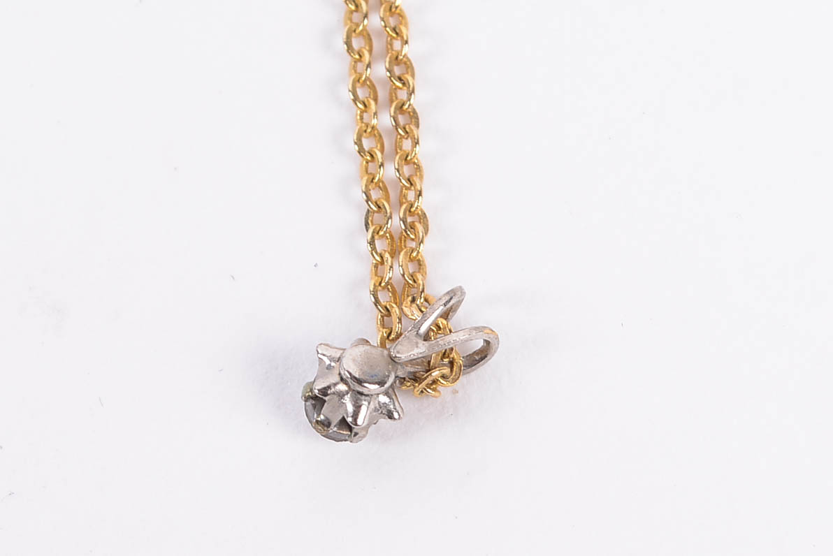 Diamond Stud Earrings and Pendant Necklace