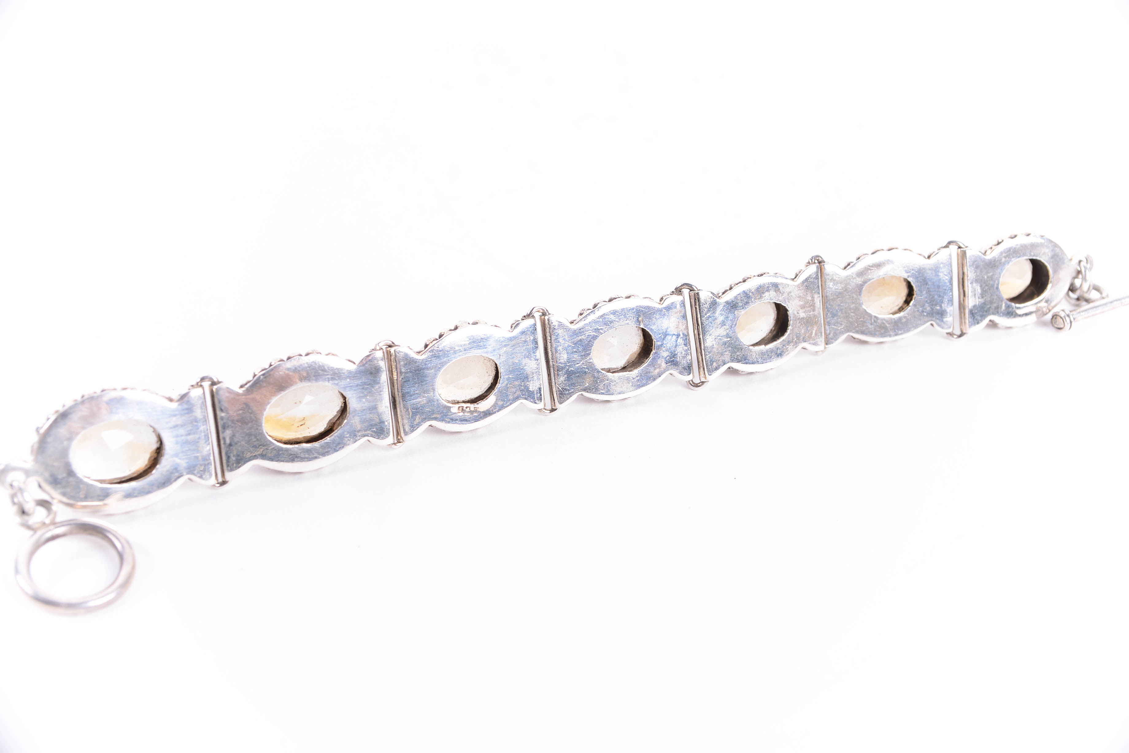 Sterling Silver and Citrine Bracelet