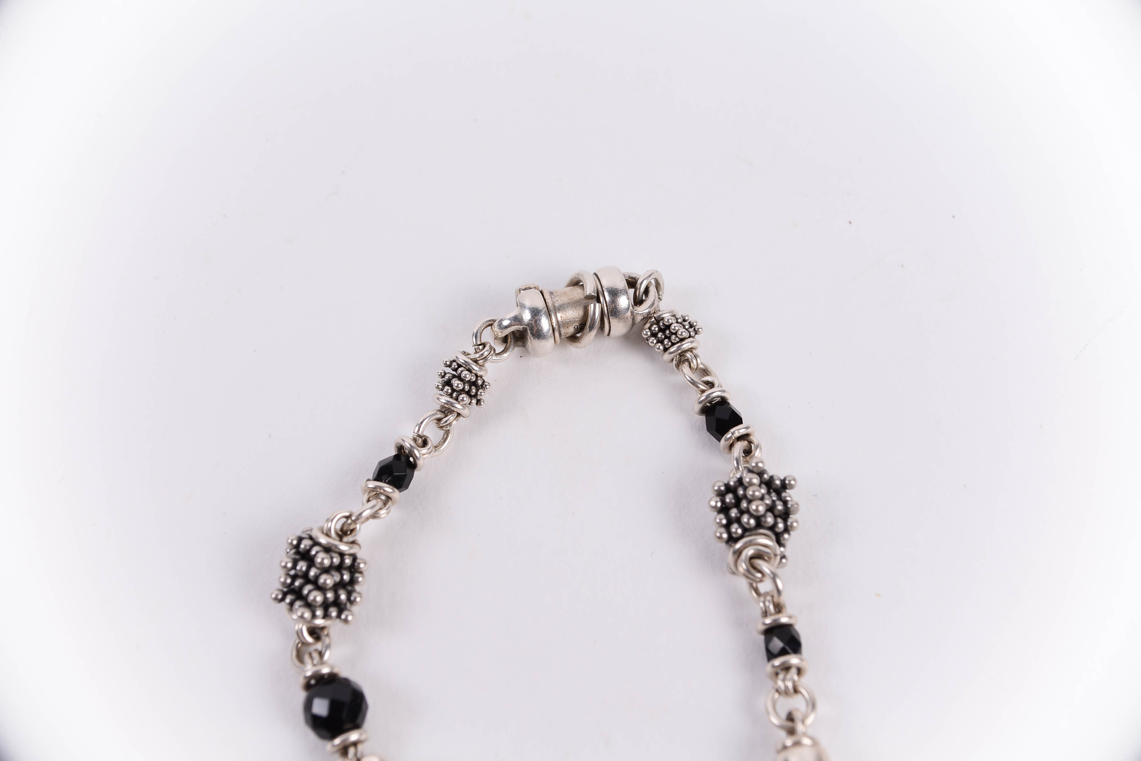 Pair of Sterling Silver Bracelets Including Michael Dawkins