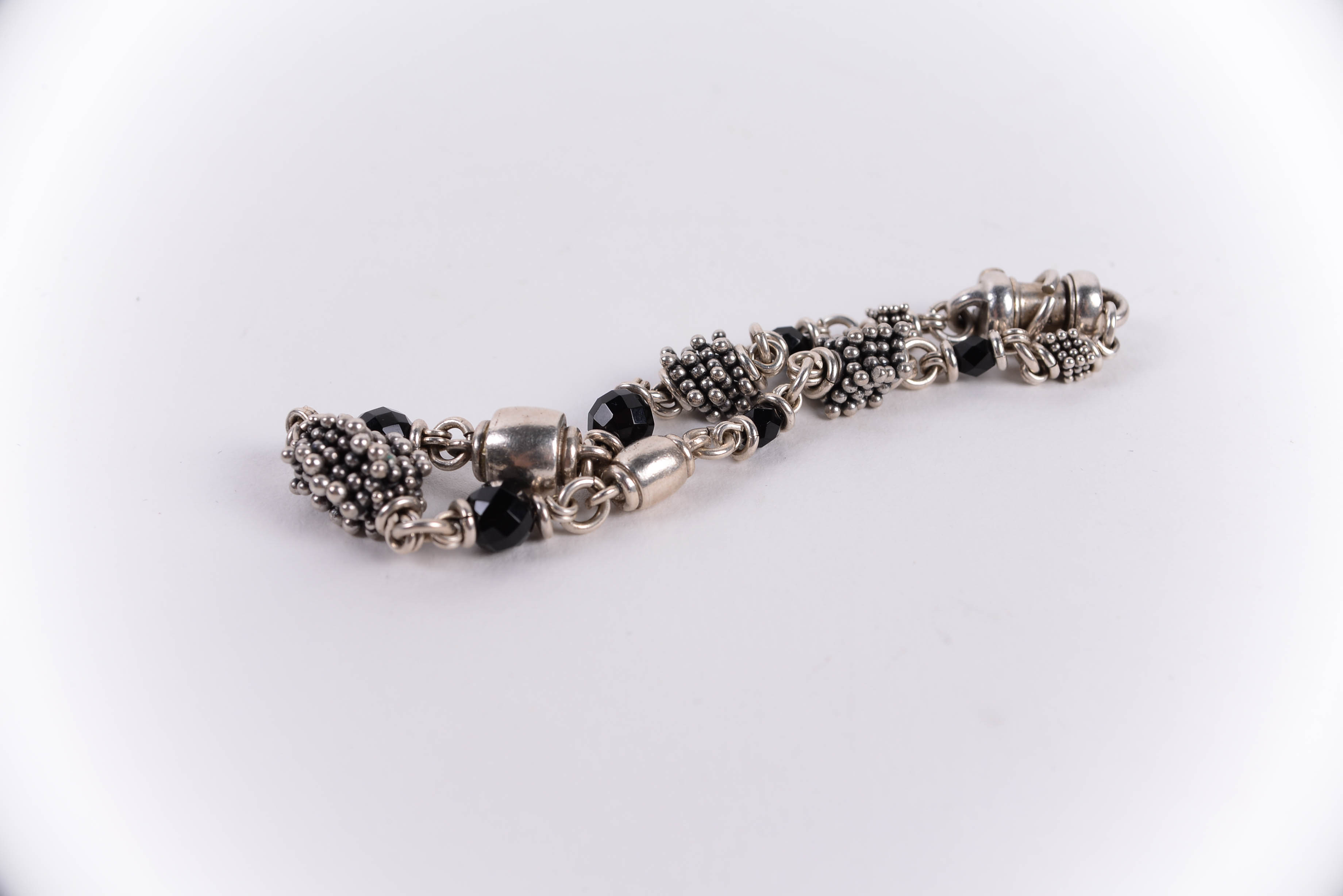 Pair of Sterling Silver Bracelets Including Michael Dawkins