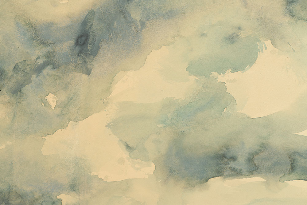 Norman Brumm Watercolor Painting on Paper Seascape