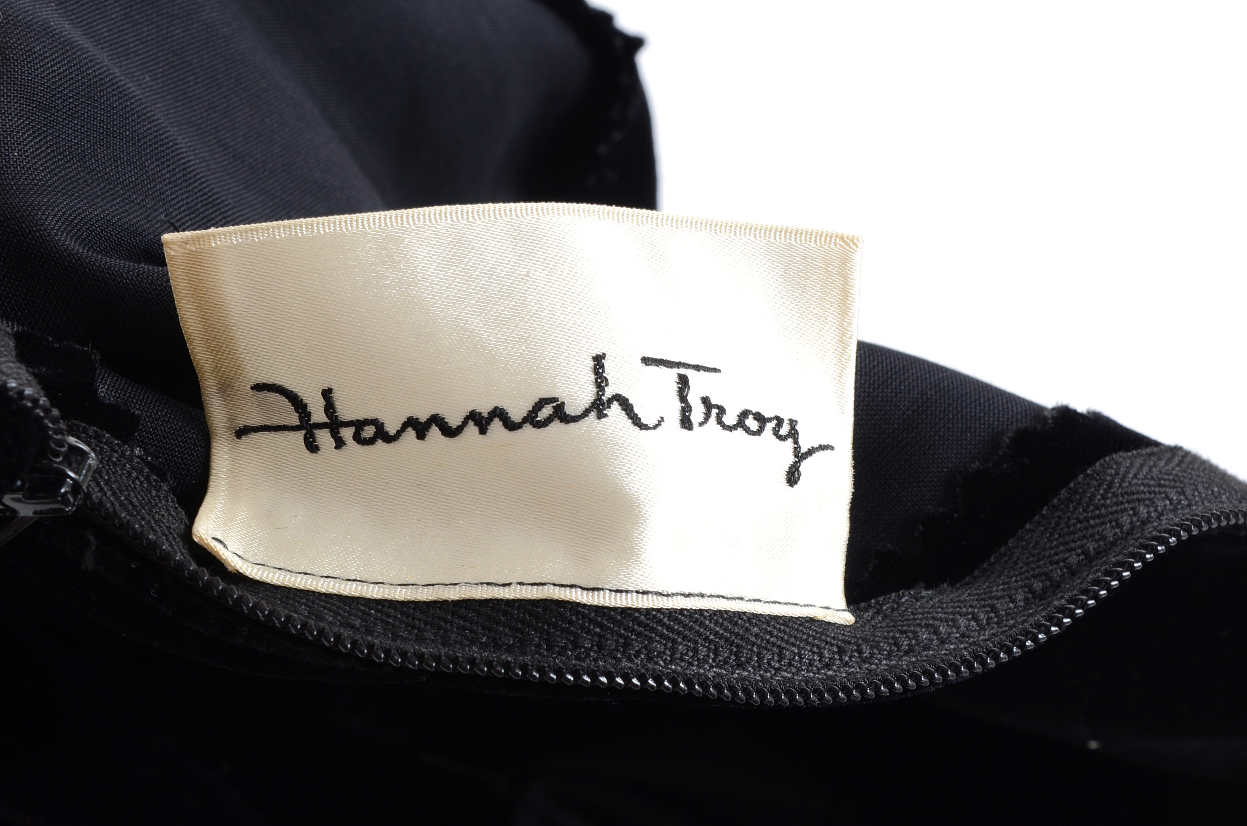 Circa 1950s Hannah Troy Velvet and Taffeta Gown