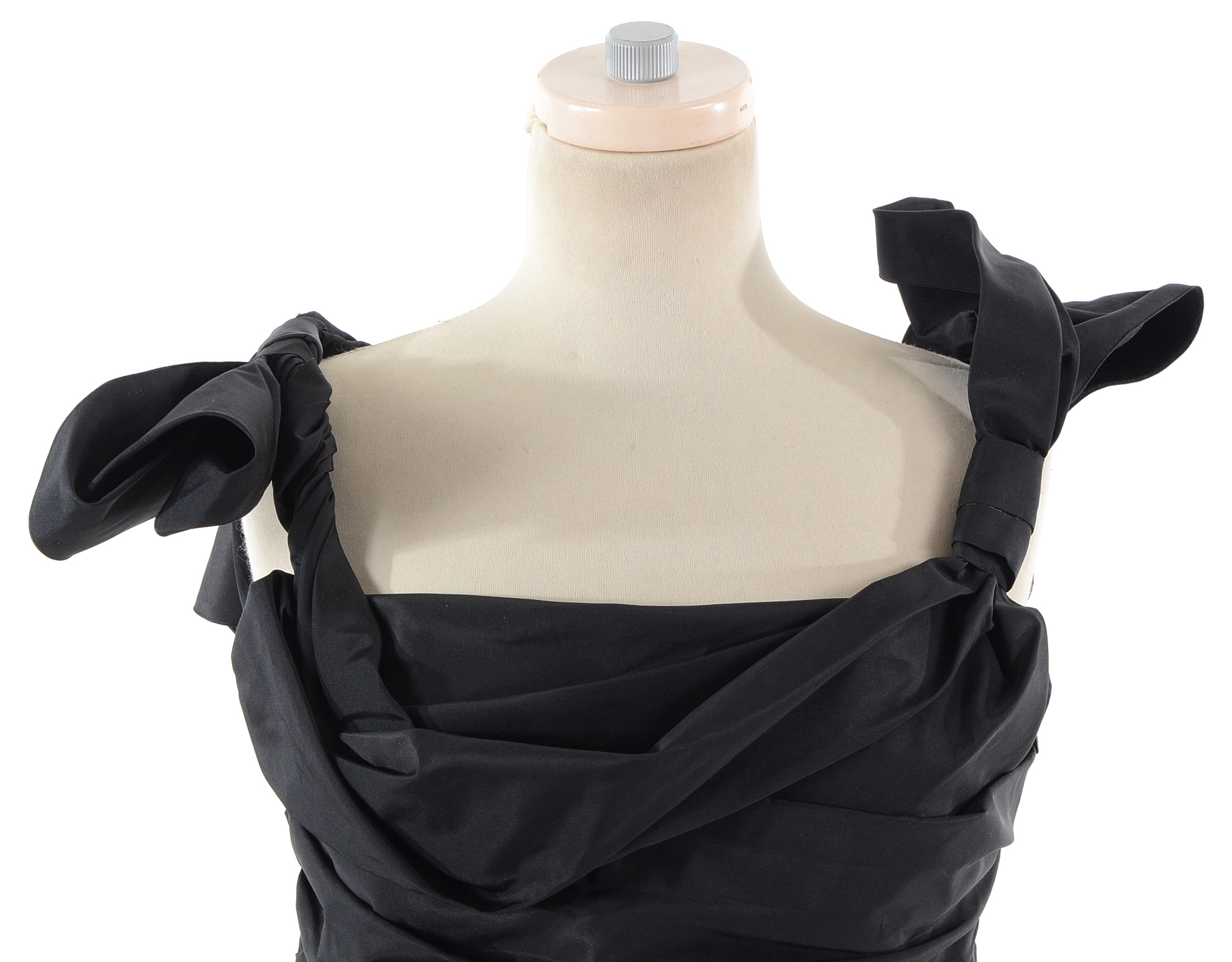 Prada Silk Blend Draped Cocktail Dress