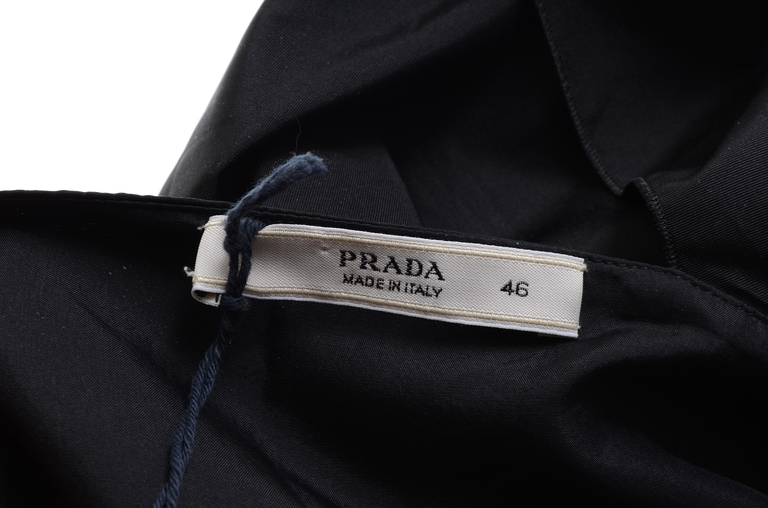 Prada Silk Blend Draped Cocktail Dress