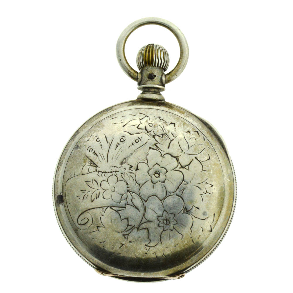 Vintage Coin Silver Elgin National Watch Co. Pocket Watch