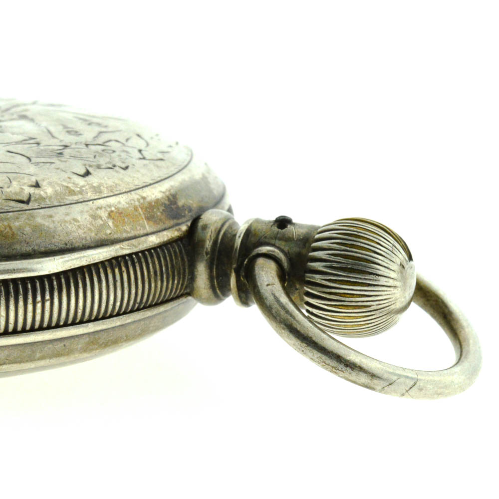 Vintage Coin Silver Elgin National Watch Co. Pocket Watch