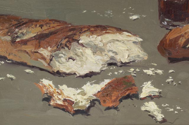 Eustaquio Segrelles Original Oil on Canvas "Con Pan y Vino"