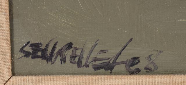 Eustaquio Segrelles Original Oil on Canvas "Con Pan y Vino"