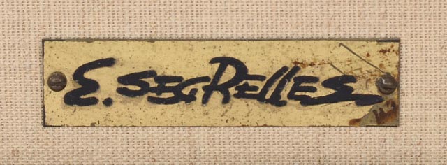 Eustaquio Segrelles Original Oil on Canvas "Con Pan y Vino"