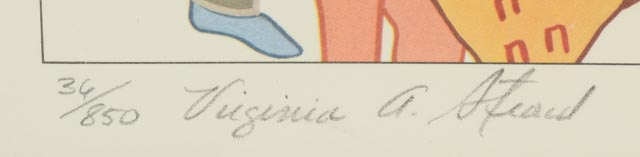 Virginia Stroud Signed Limited Edition Offset Lithograph "Before Battle"