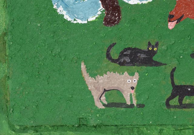 Tim Wirth Original Mixed Media Painting on Birch Panel Construction "Lord Have Mercy"