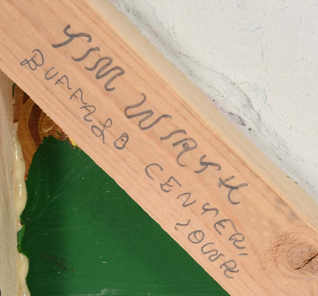 Tim Wirth Original Mixed Media Painting on Birch Panel Construction "Lord Have Mercy"