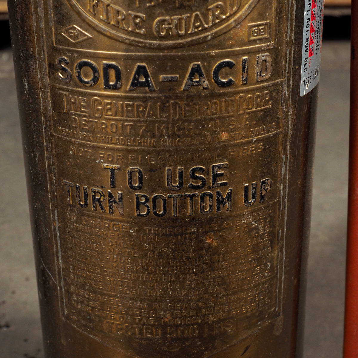 Brass Quick Aid Fire Extinguisher