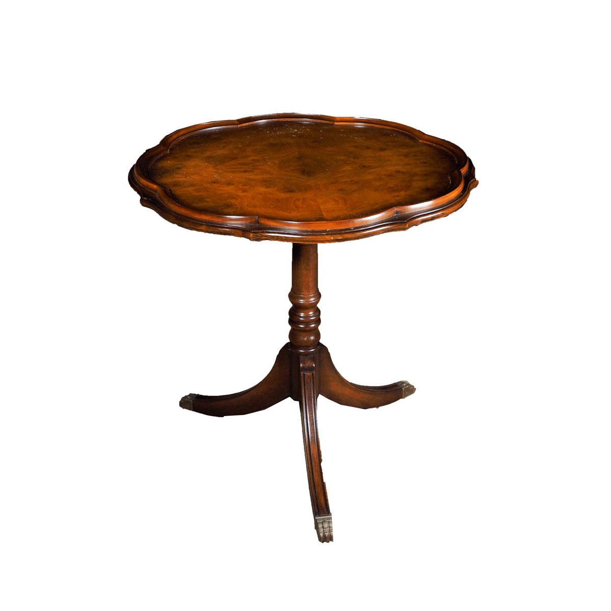 Vintage Pie Crust Tilt Top Tea Table by Columbia