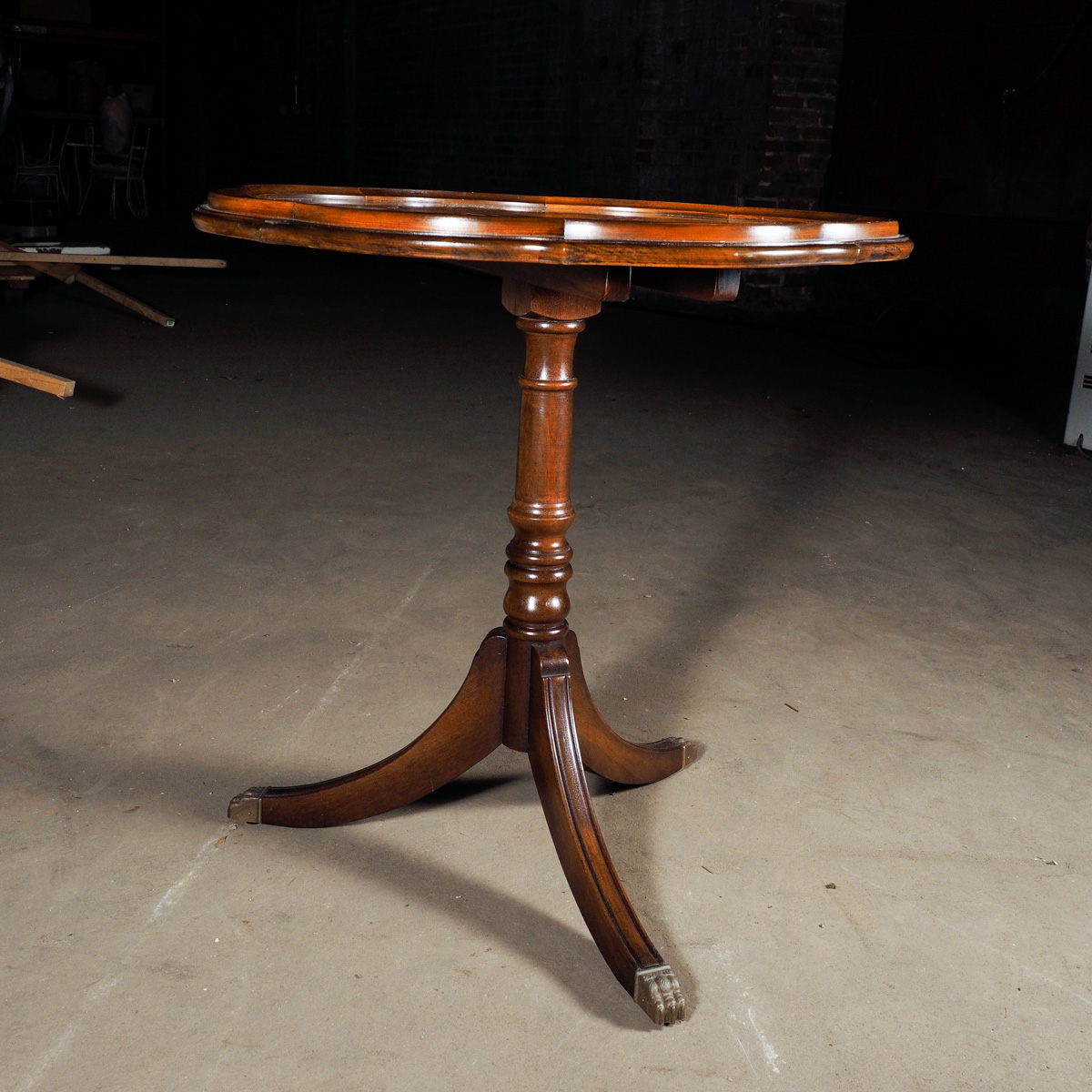 Vintage Pie Crust Tilt Top Tea Table by Columbia