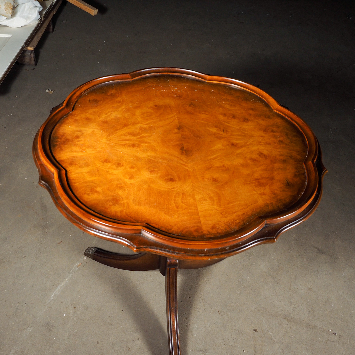 Vintage Pie Crust Tilt Top Tea Table by Columbia