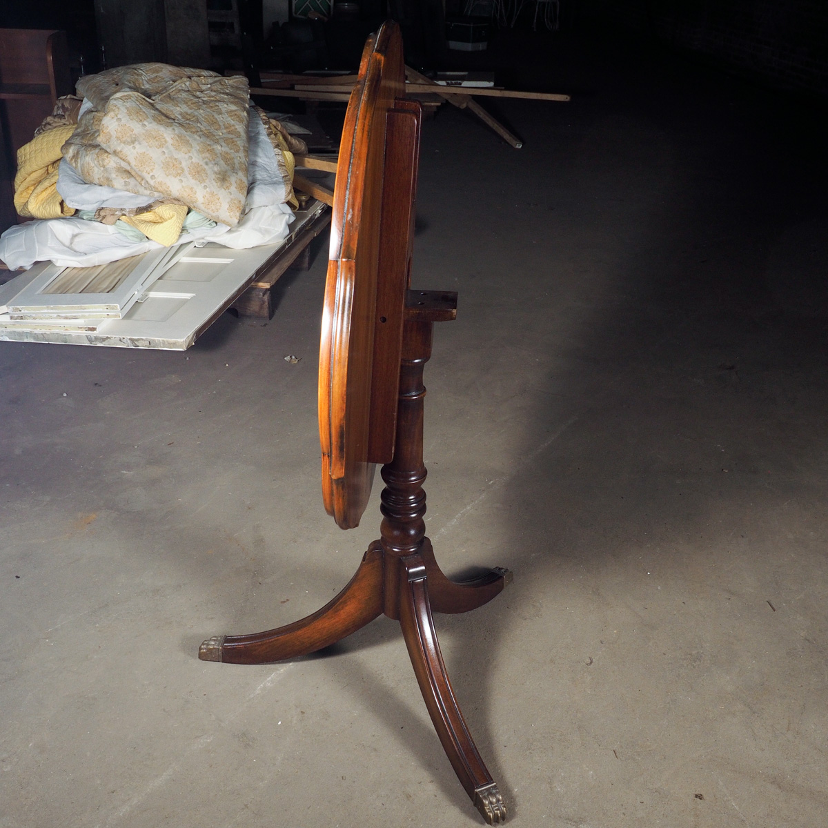 Vintage Pie Crust Tilt Top Tea Table by Columbia