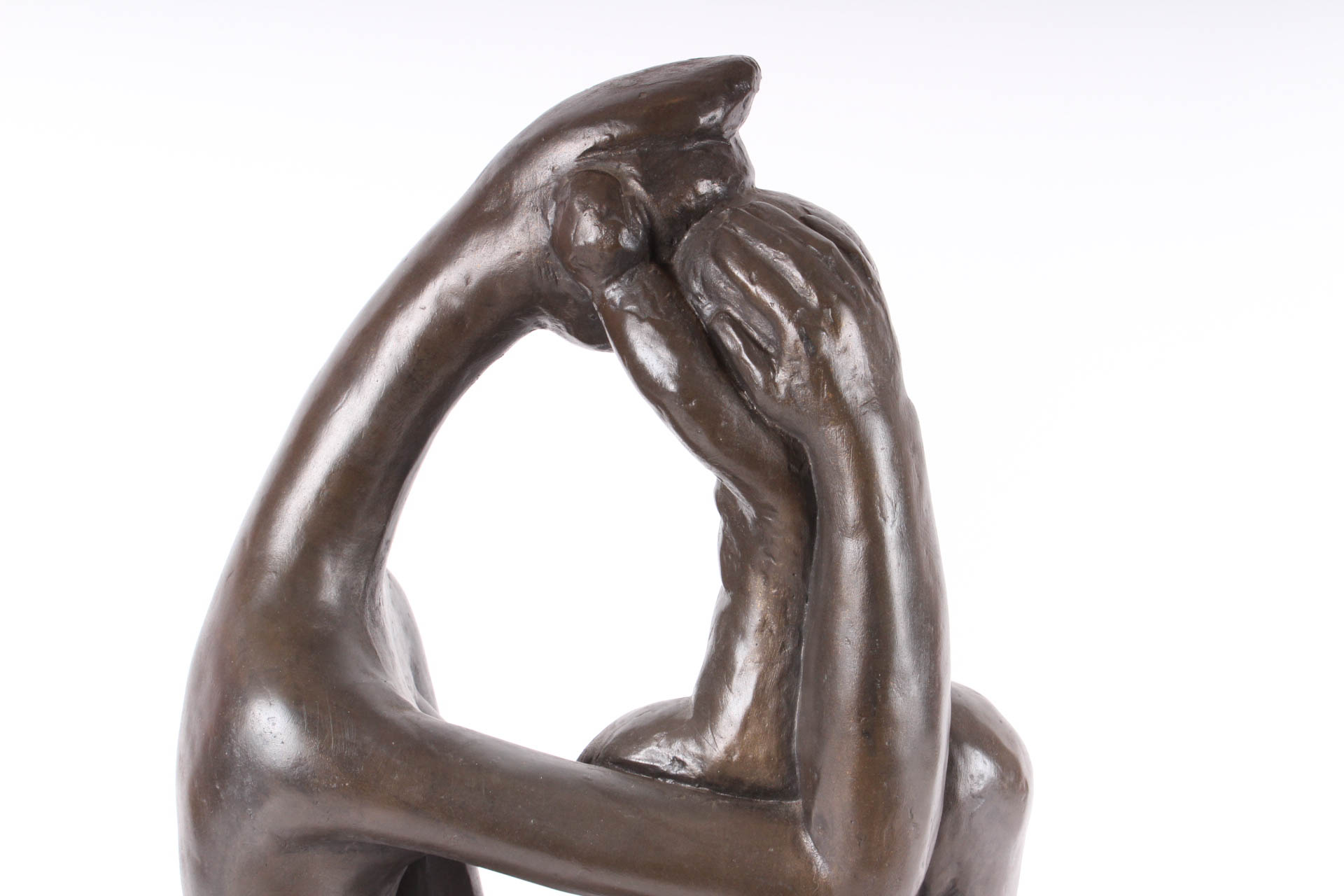 Austin Prod Inc. Cast Bronze Sculpture of Mother and Child