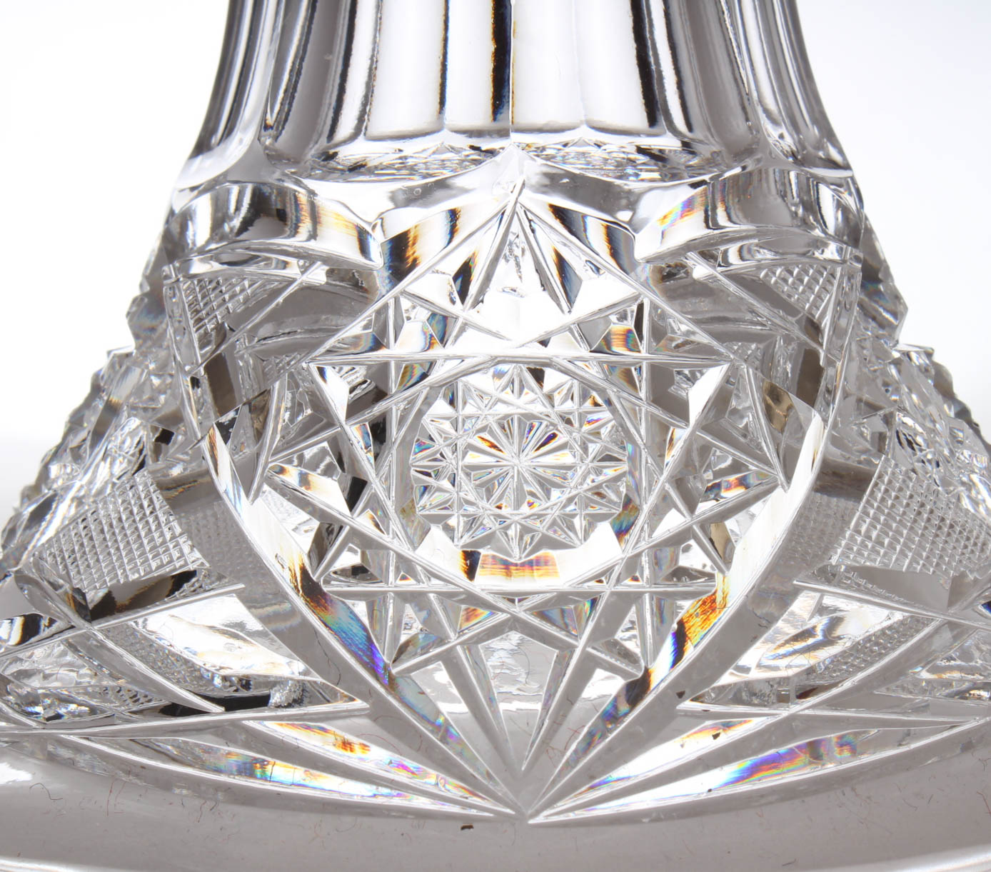 American Brilliant Period Glass Eggnog Bowl