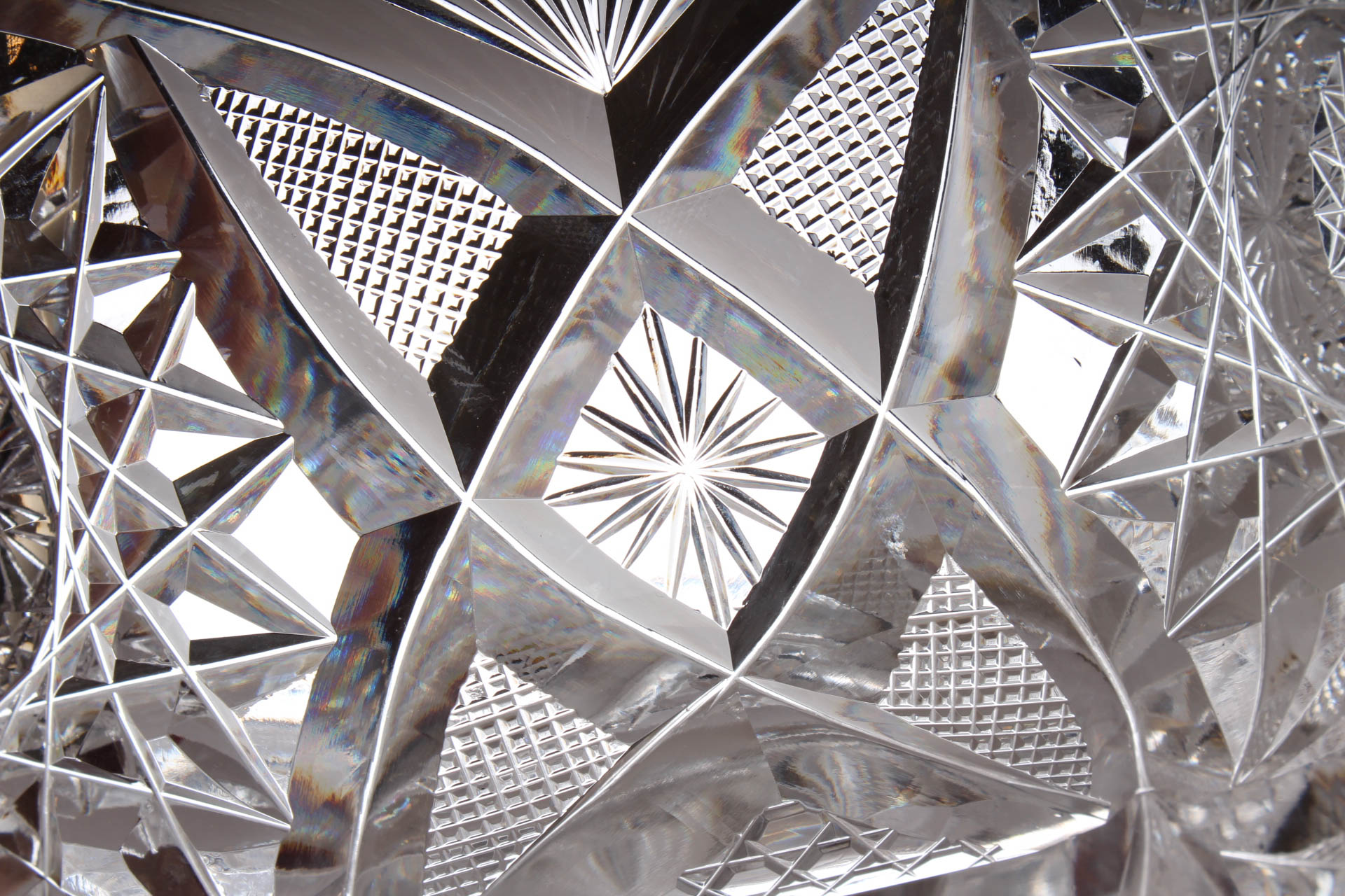 American Brilliant Period Glass Eggnog Bowl