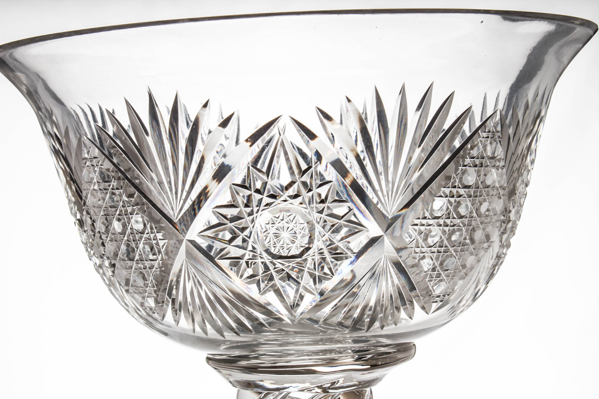 Baccarat Style Compote with Air Twist Stem