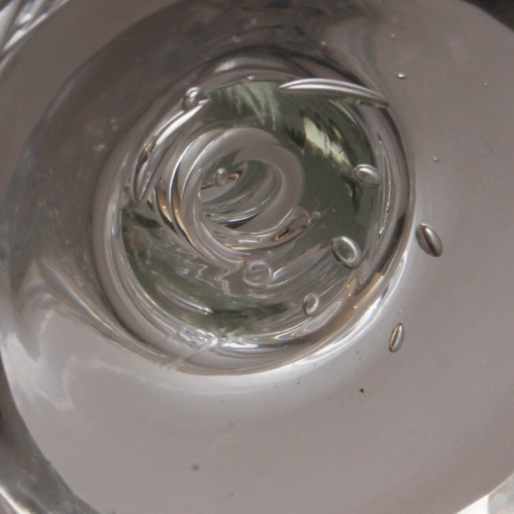 Baccarat Style Compote with Air Twist Stem