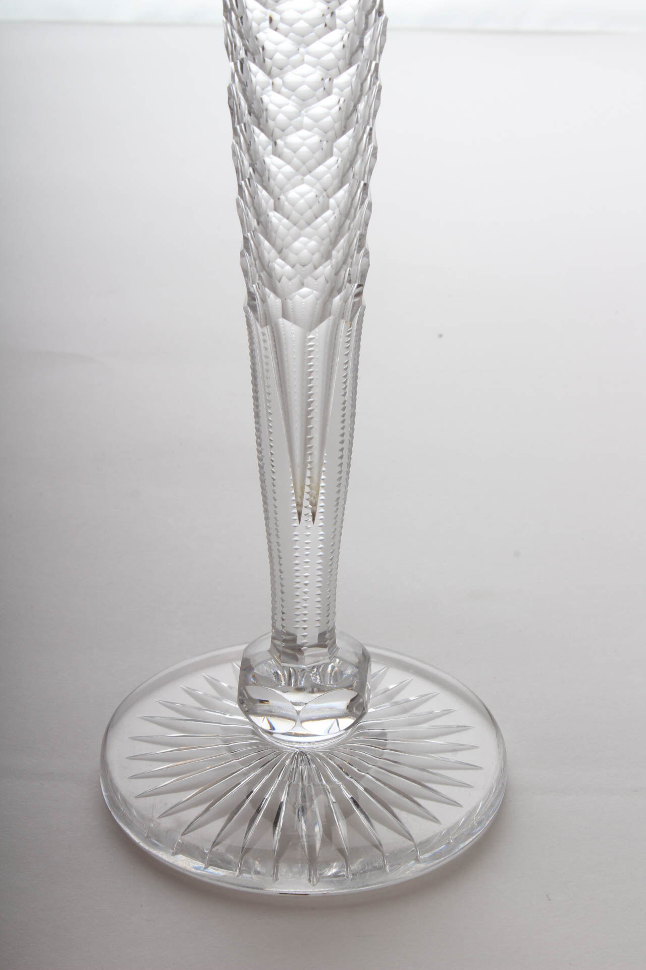American Brilliant Style Cut Glass Vases Featuring J. Hoare