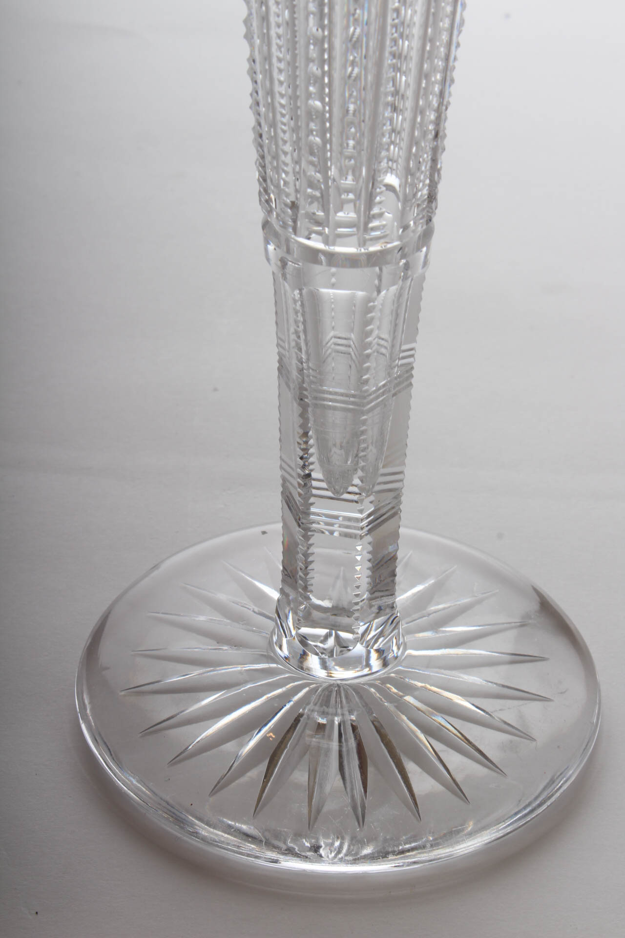 American Brilliant Style Cut Glass Vases Featuring J. Hoare