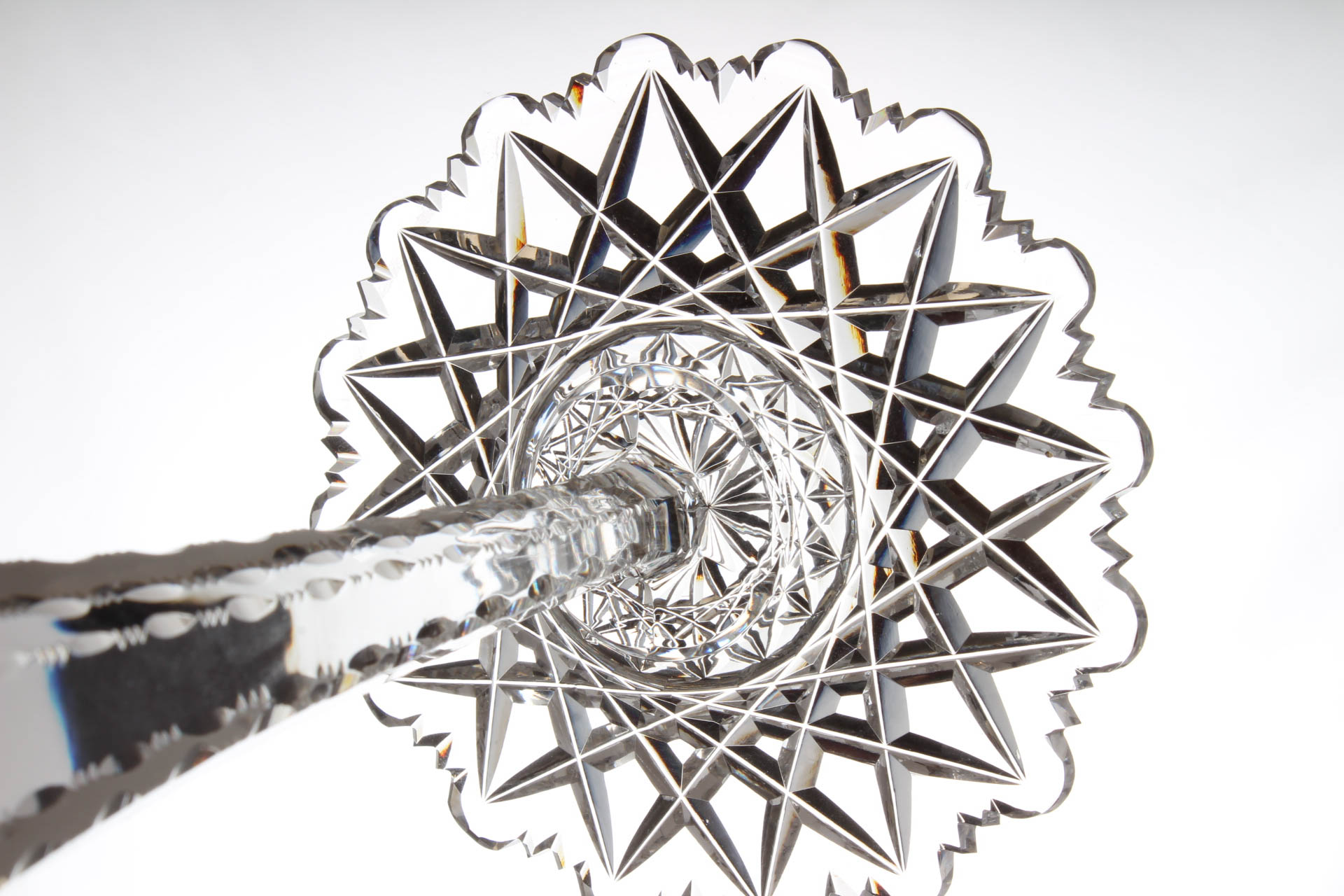 American Brilliant Period Style Cut Glass Compotes