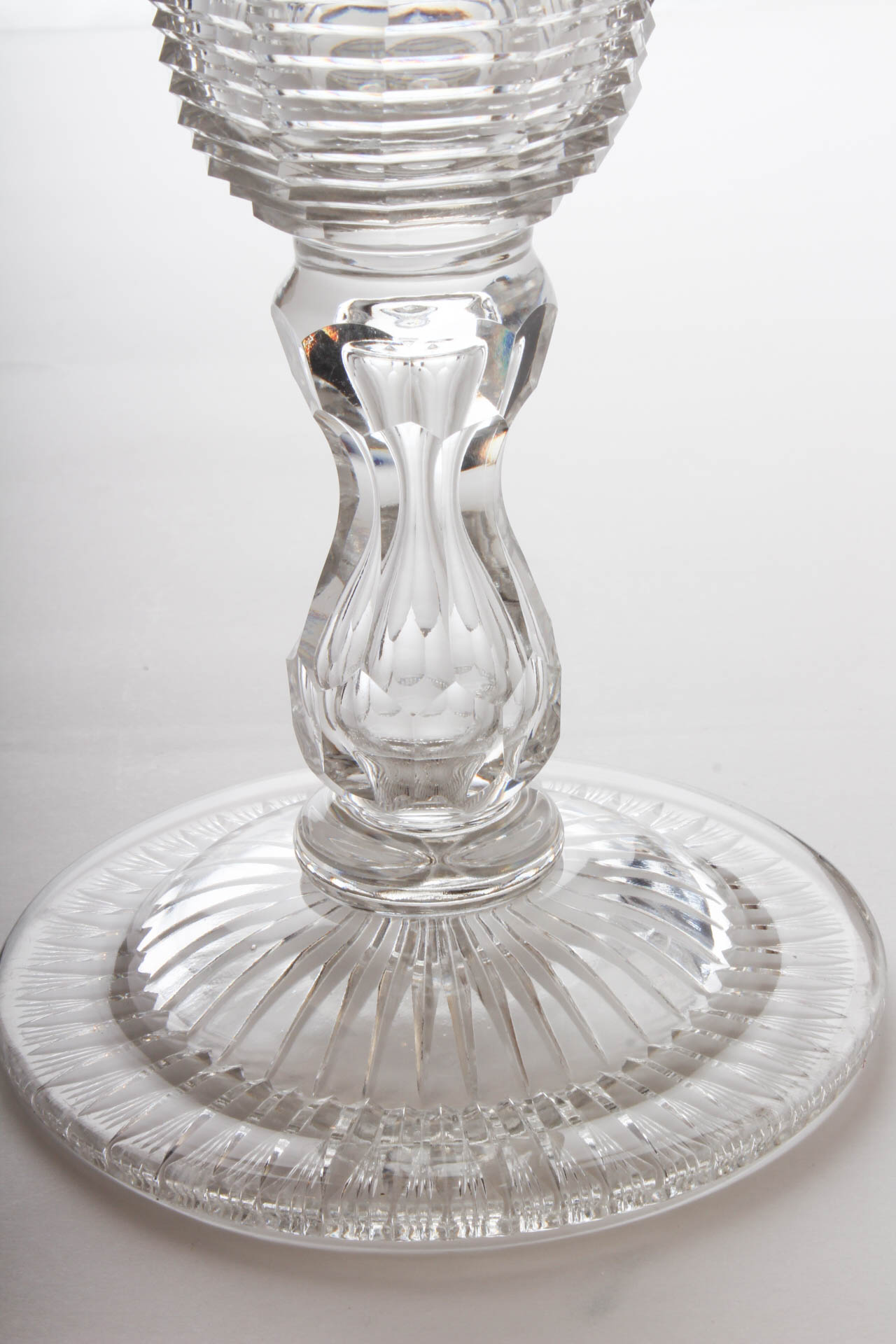 American Brilliant Period Style Cut Glass Compotes