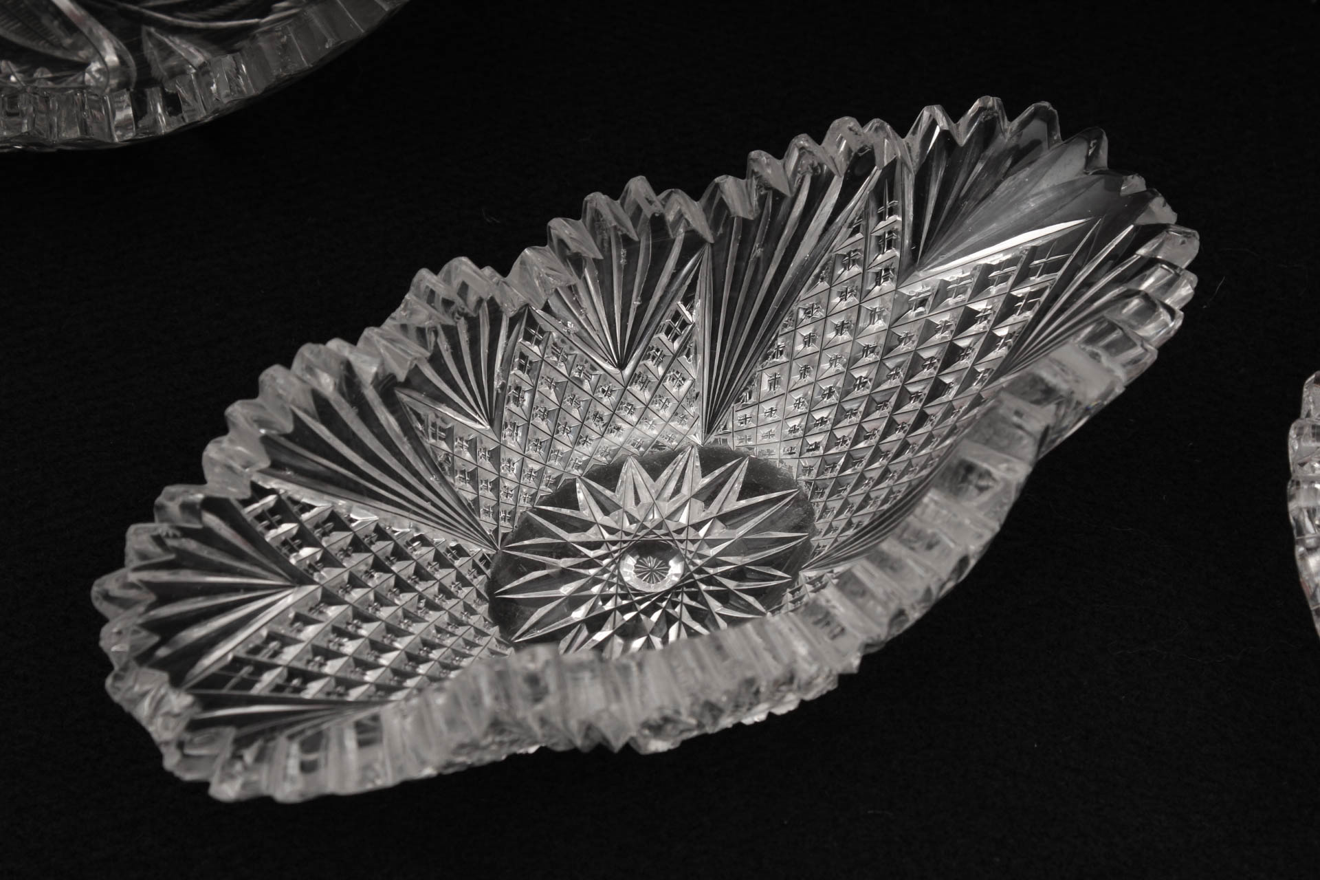 American Brilliant Period Style Cut Glass