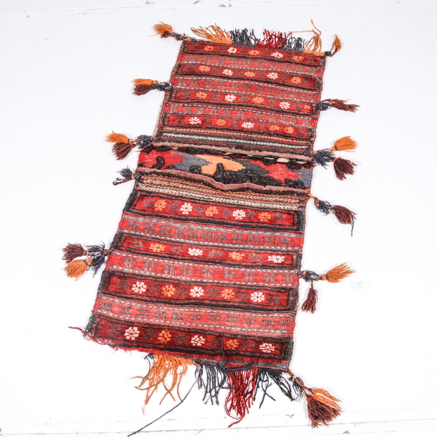 Hand Knotted and Hand Woven Baluch Saddle Bag