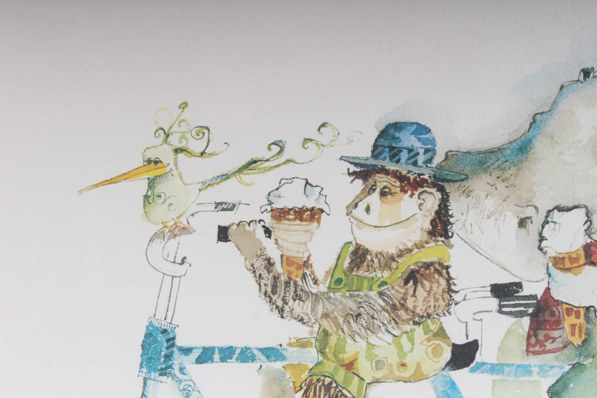 Don Nedobeck Offset Lithograph Print  "Ice Cream"