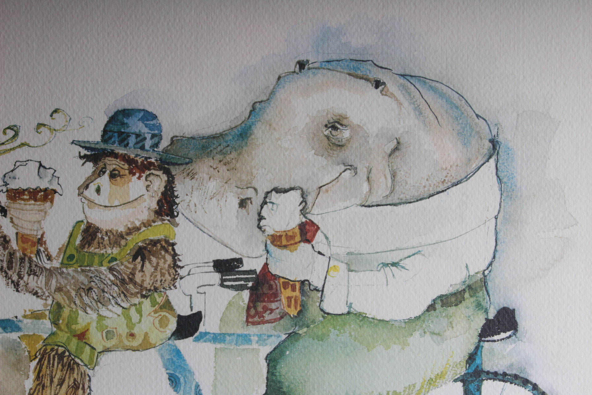 Don Nedobeck Offset Lithograph Print  "Ice Cream"