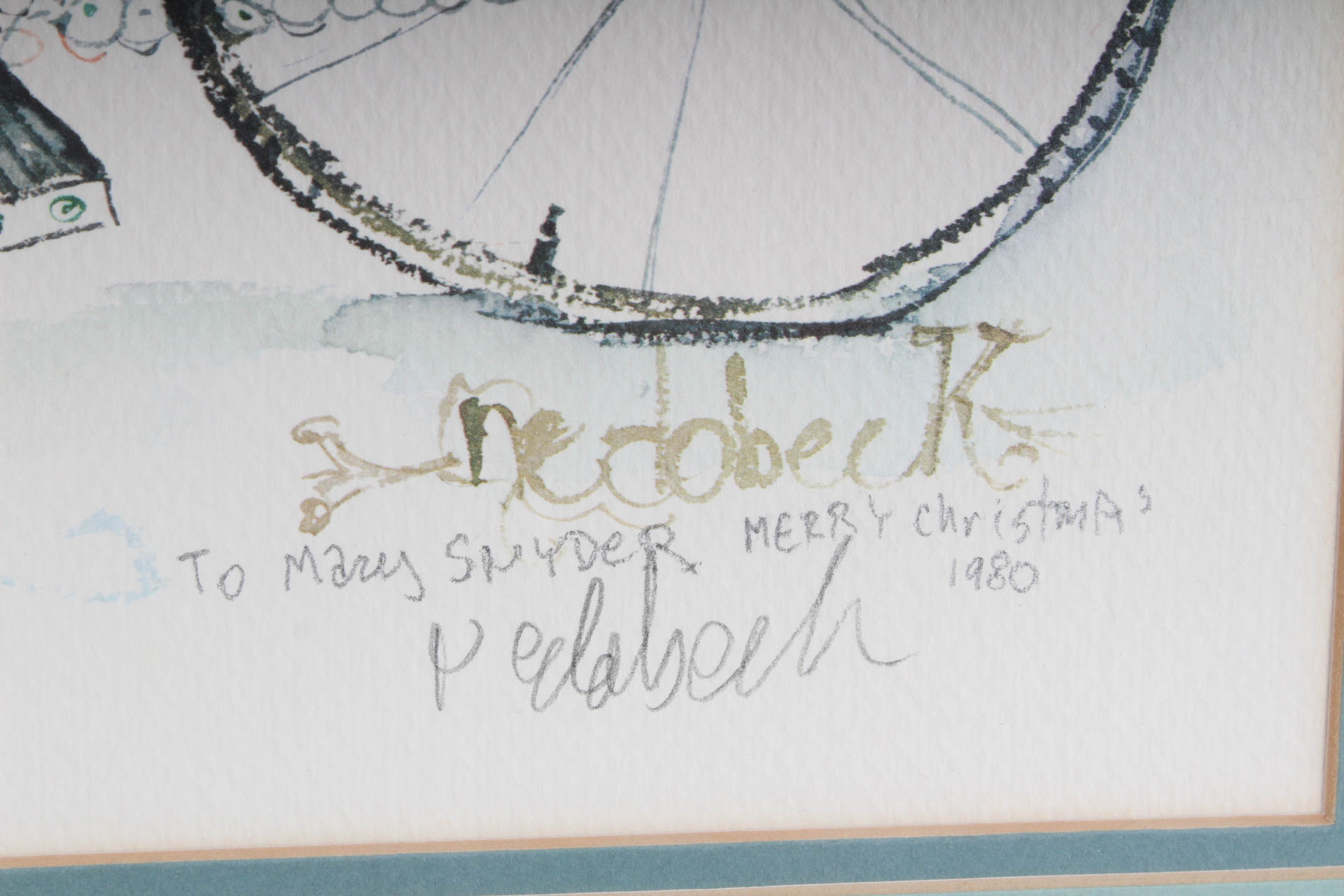 Don Nedobeck Offset Lithograph Print  "Ice Cream"