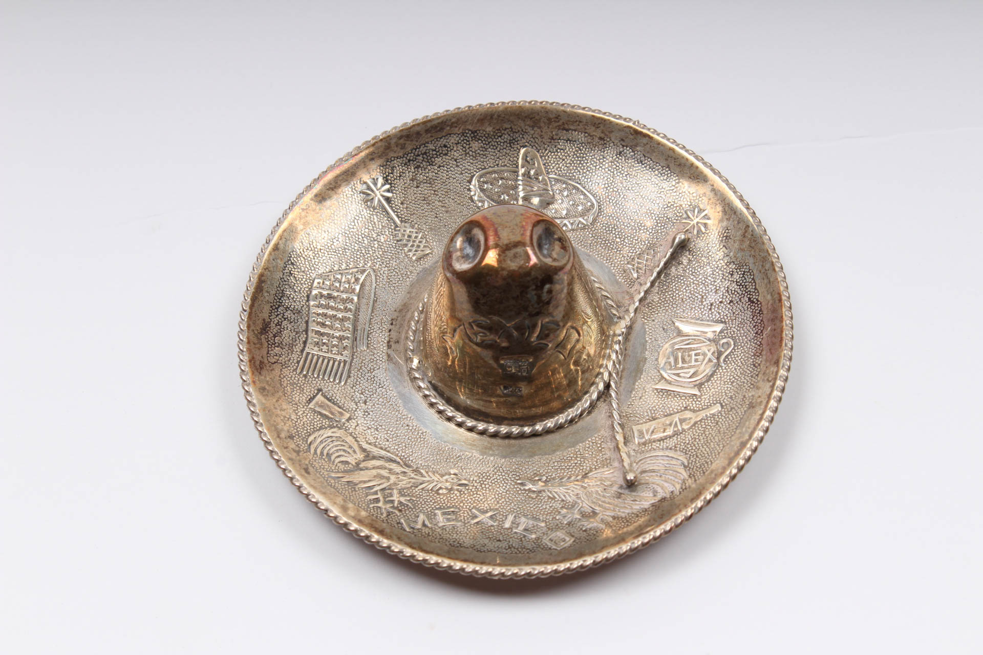 Sterling Silver Basket and Sombrero