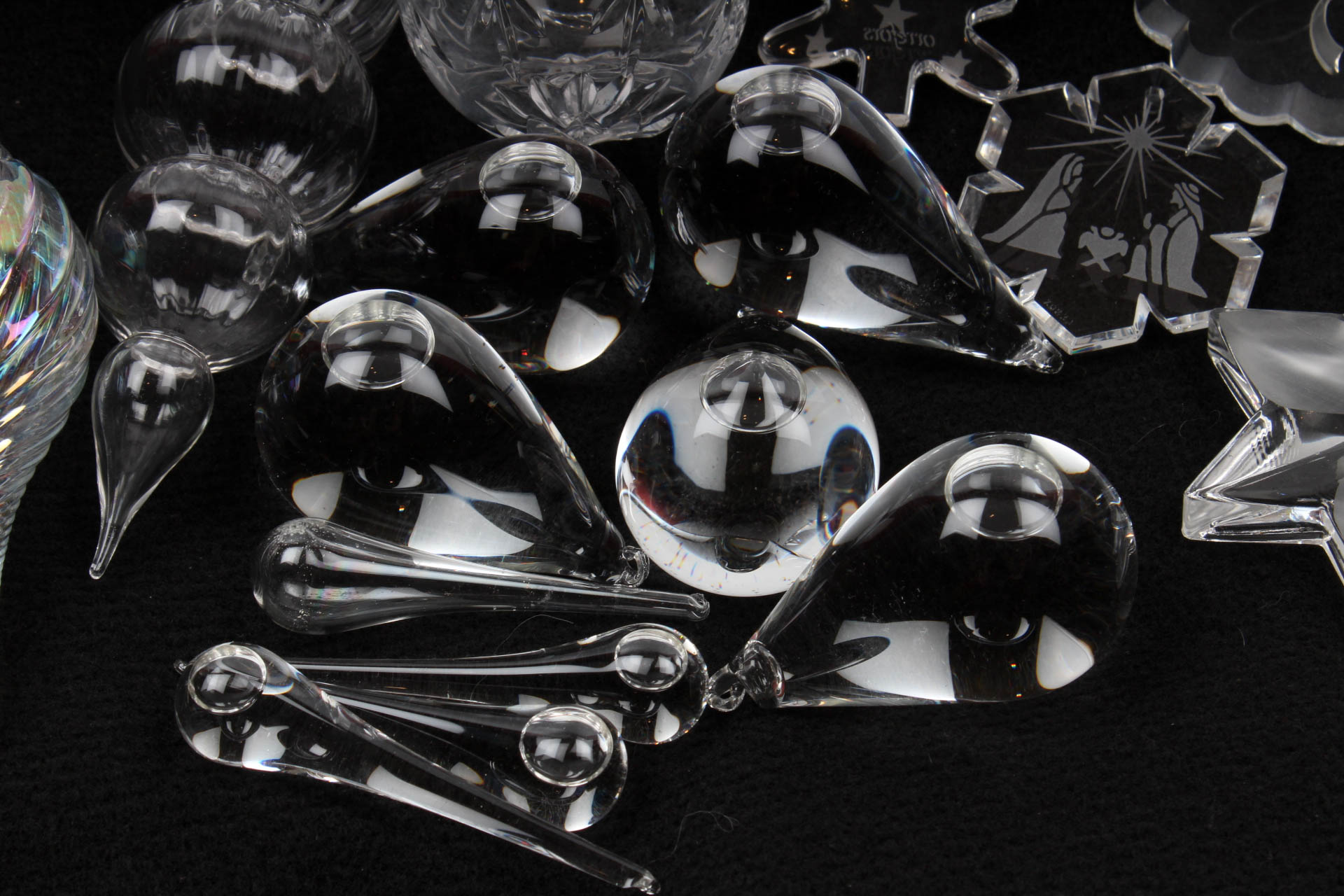Crystal Ornaments Featuring Orrefors, Gorham, and More