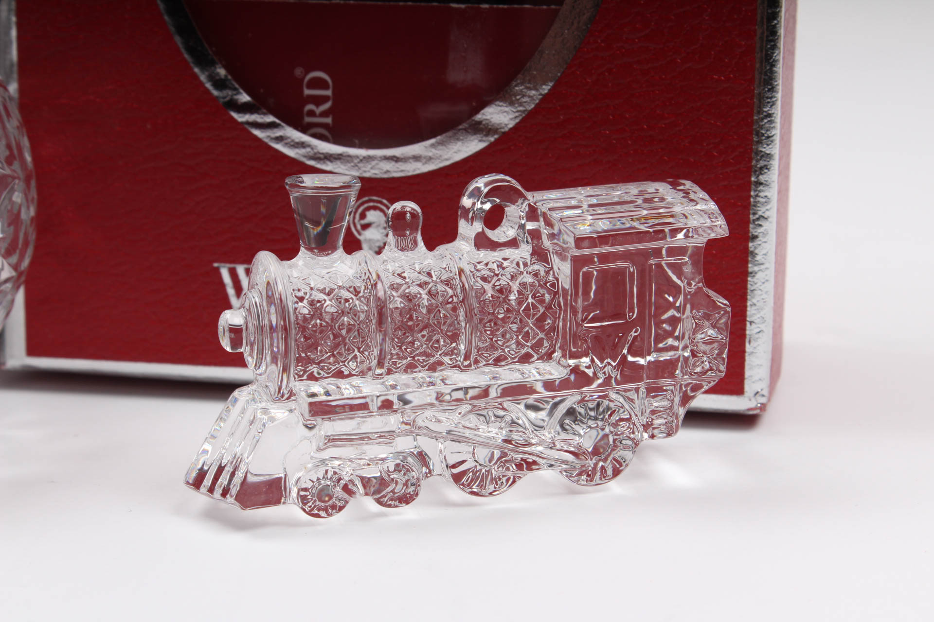 Waterford Crystal Train and 2000 Times Square Ornaments