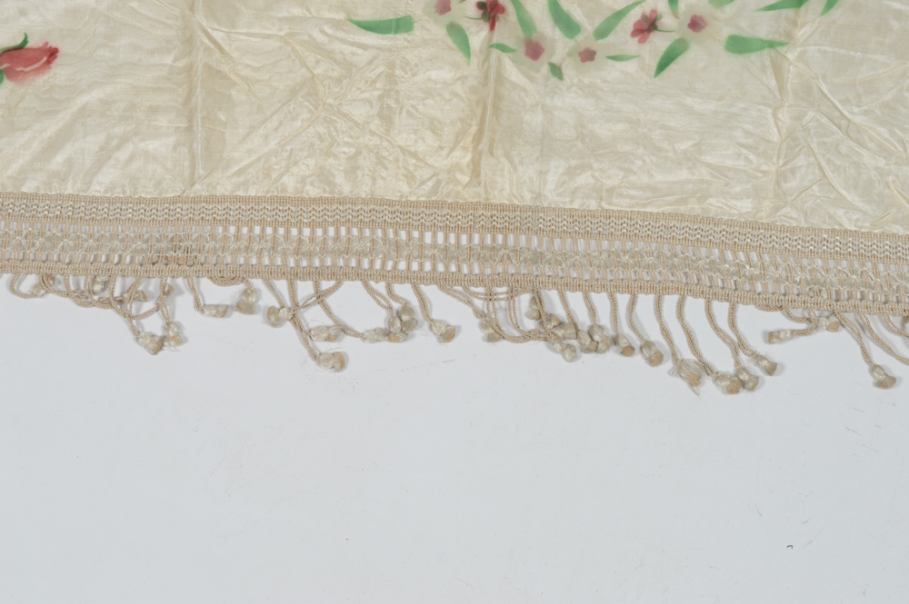Hand Stenciled Italian Silk Tablecloth