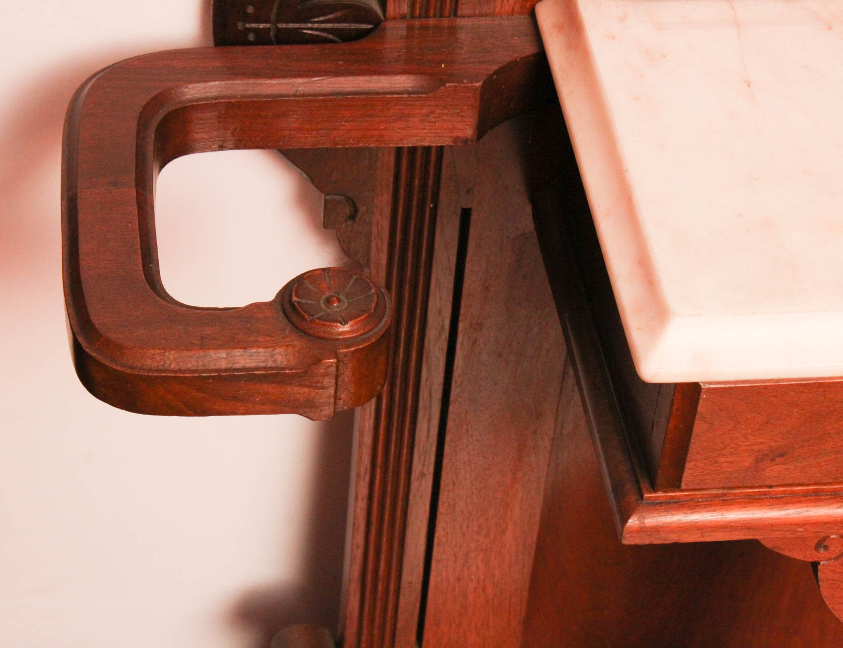 Antique Eastlake Walnut Hall Tree Stand