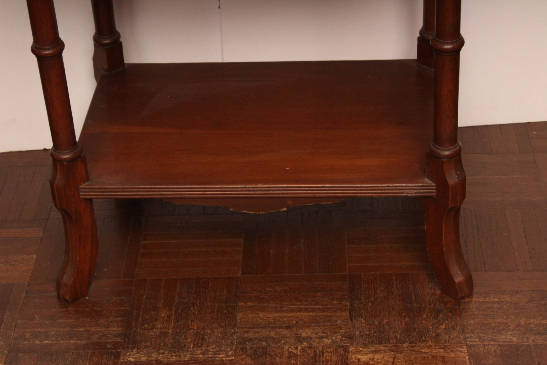 Eastlake Influenced Marble Top Side Table