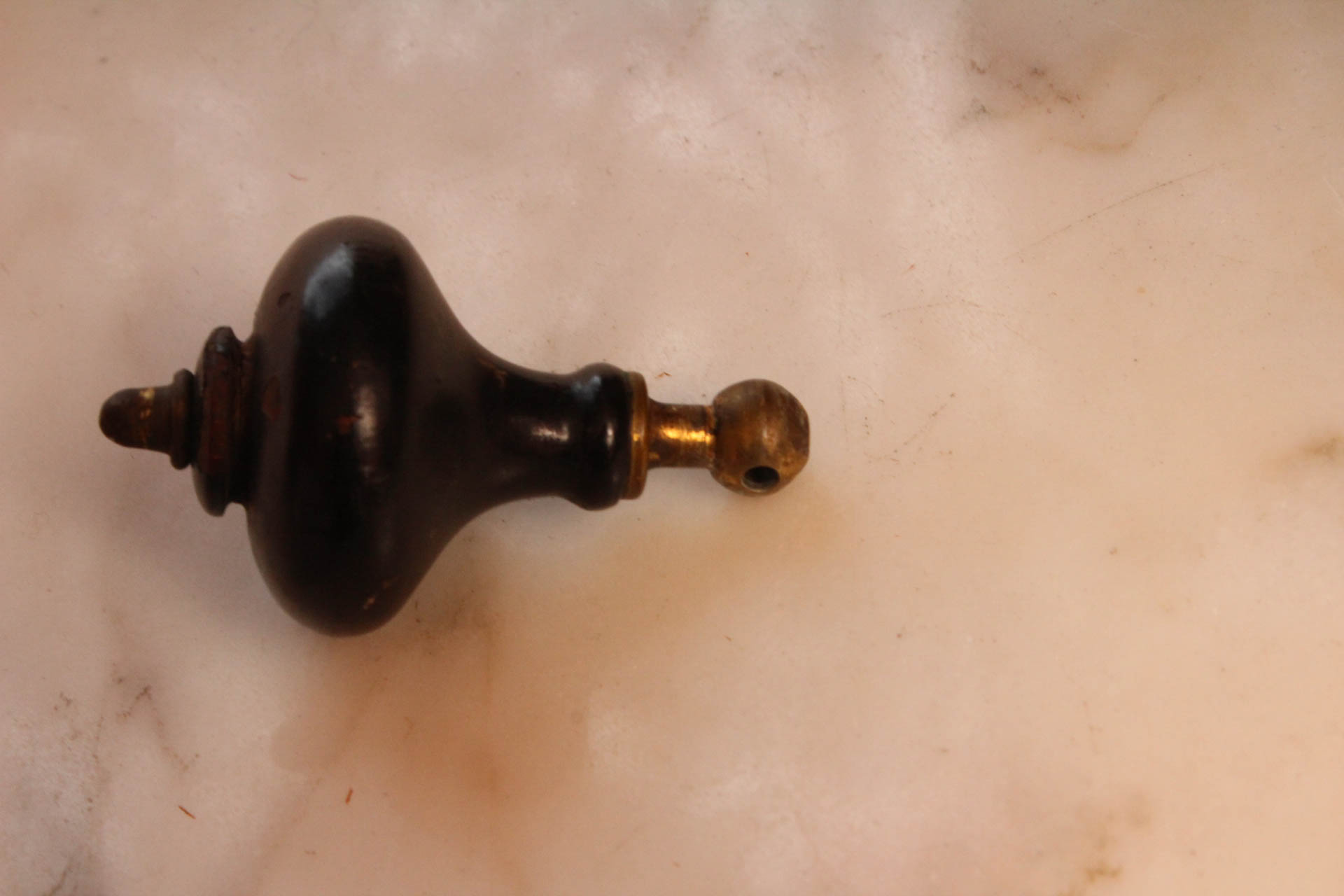 Eastlake Influenced Marble Top Side Table