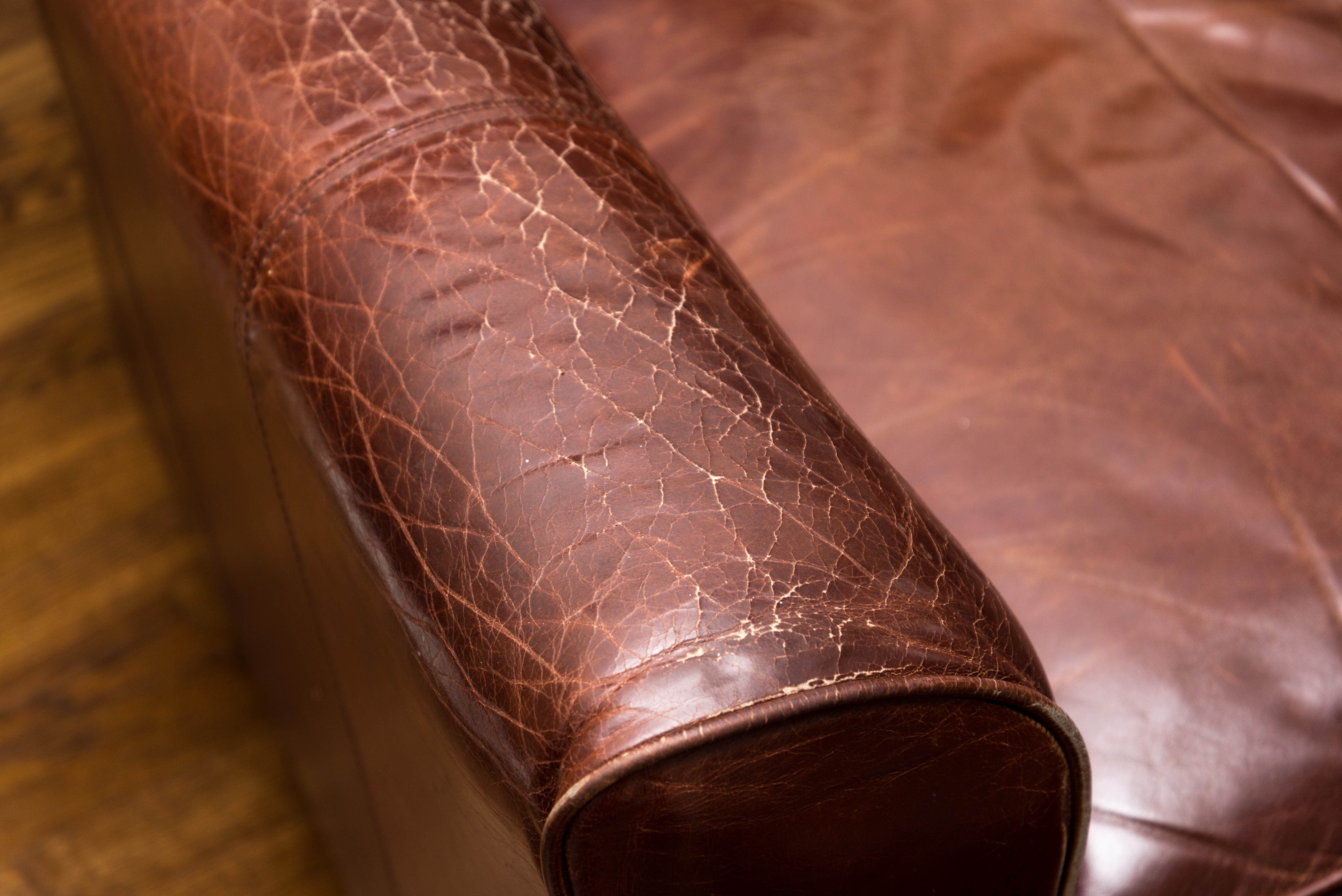 Bauhaus U.S.A. Leather Chair and Ottoman