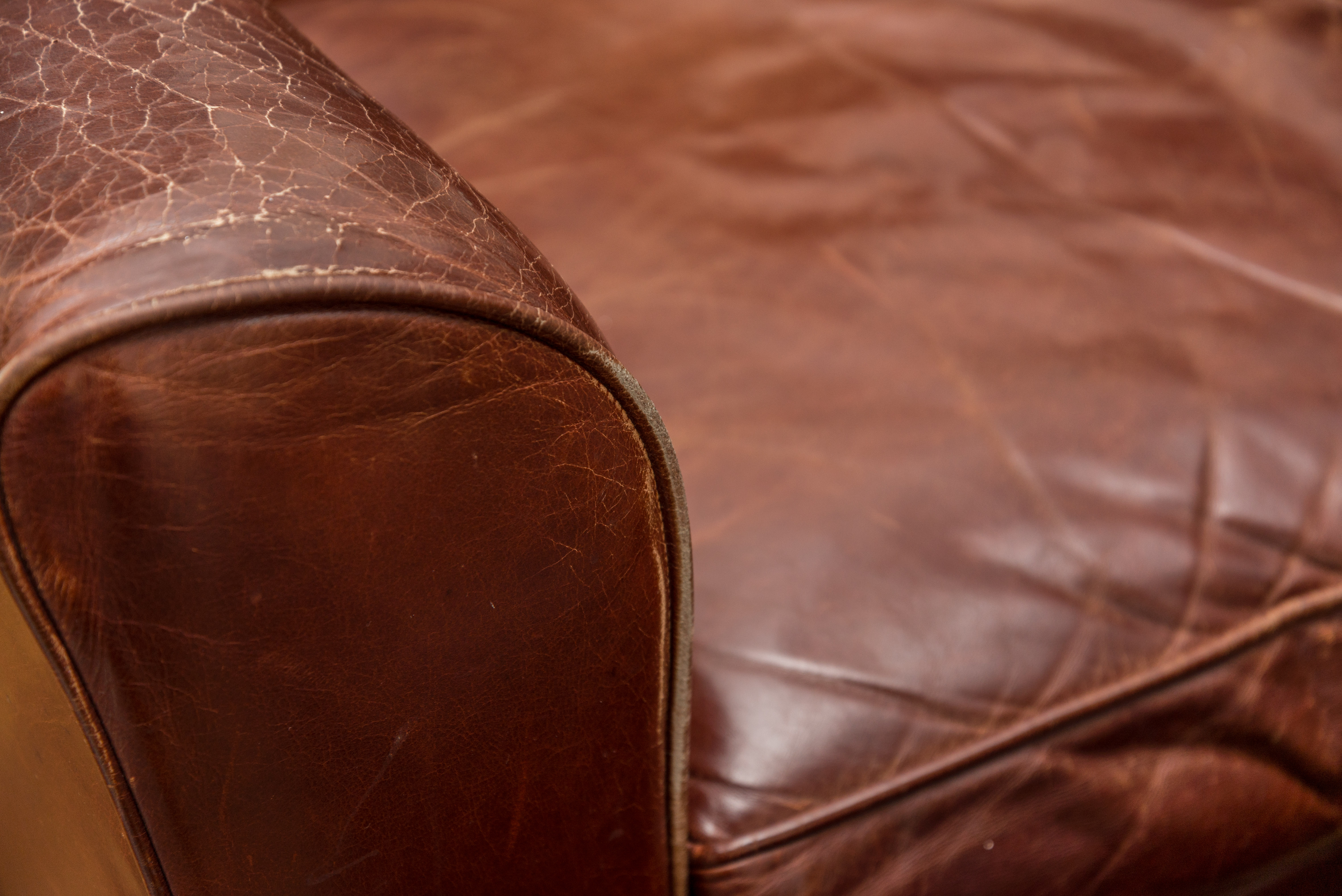 Bauhaus U.S.A. Leather Chair and Ottoman