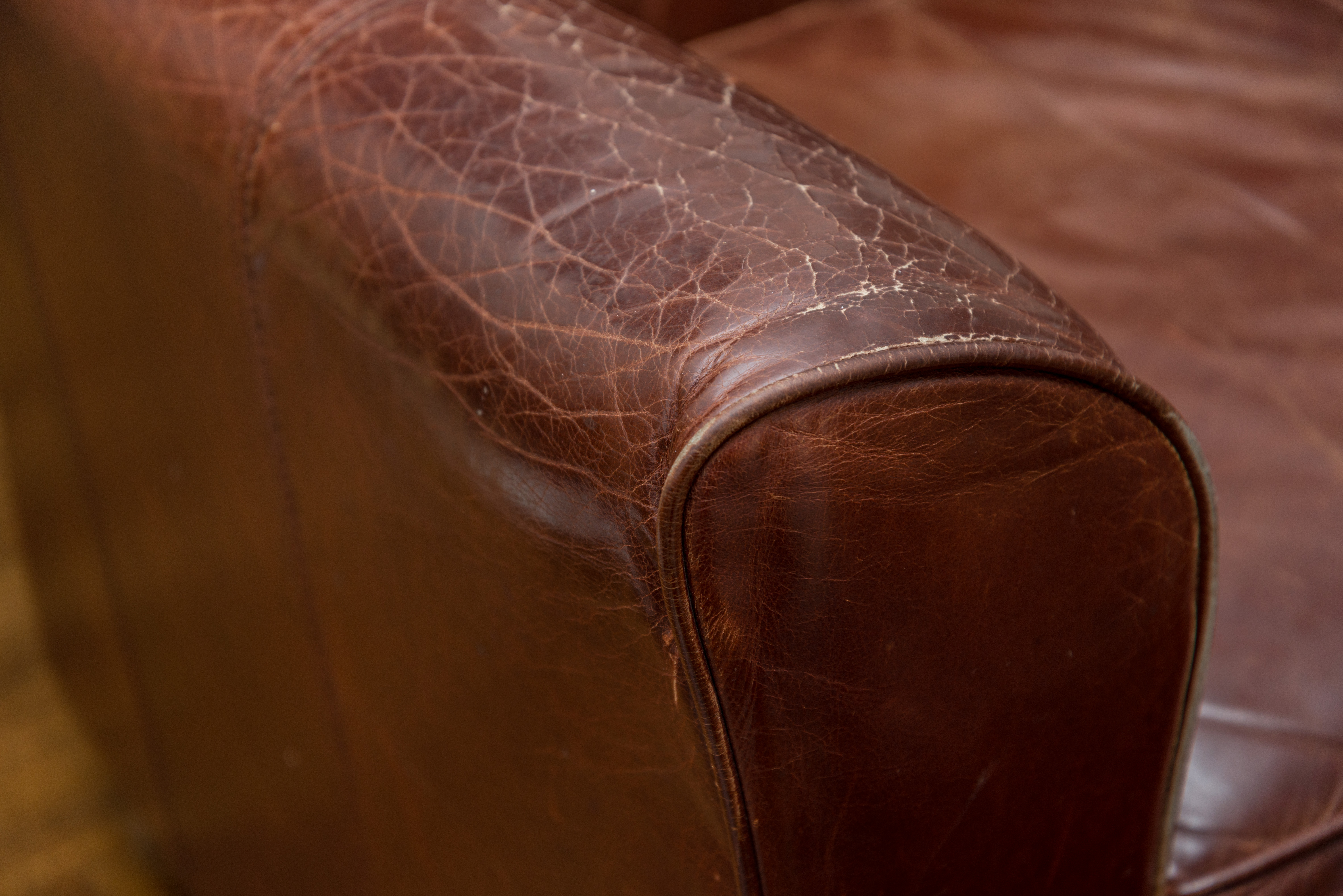 Bauhaus U.S.A. Leather Chair and Ottoman