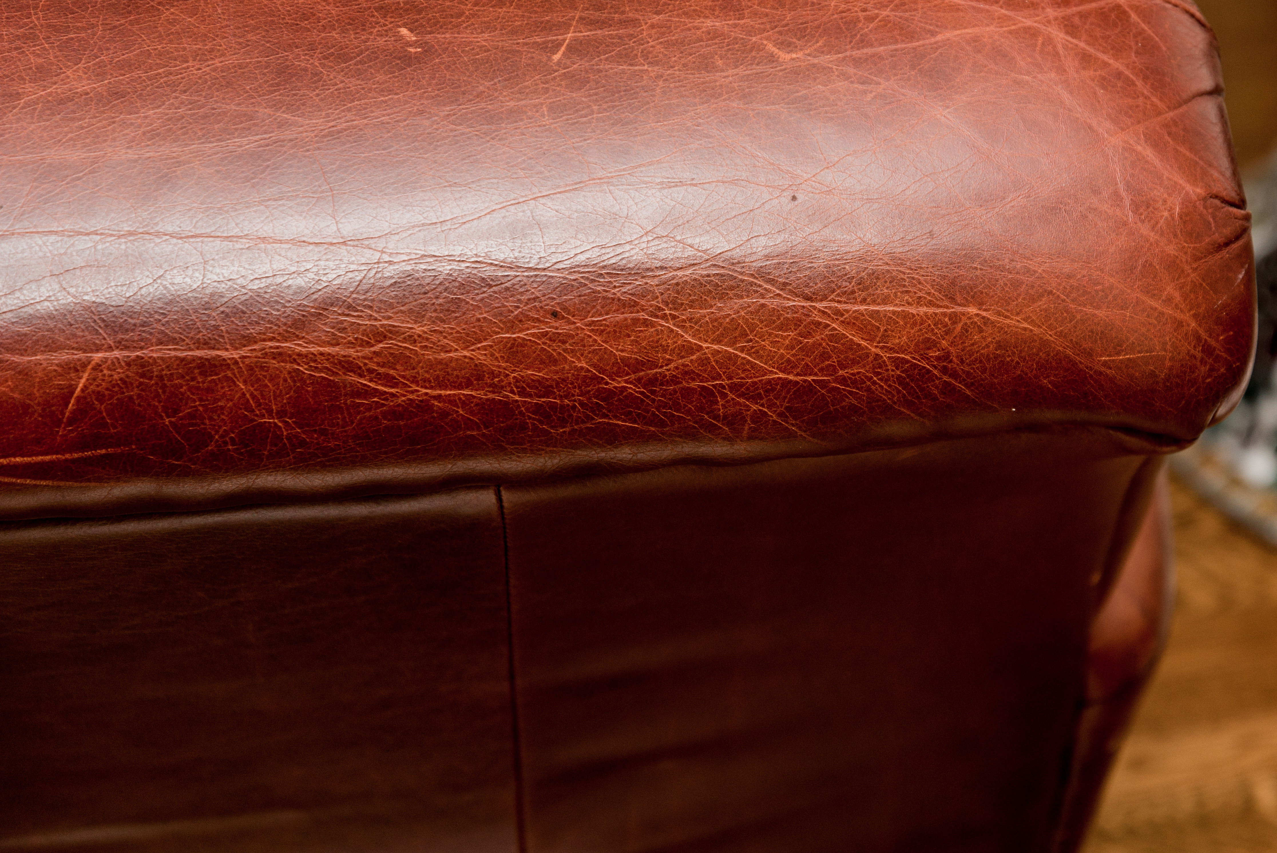 Bauhaus U.S.A. Leather Chair and Ottoman