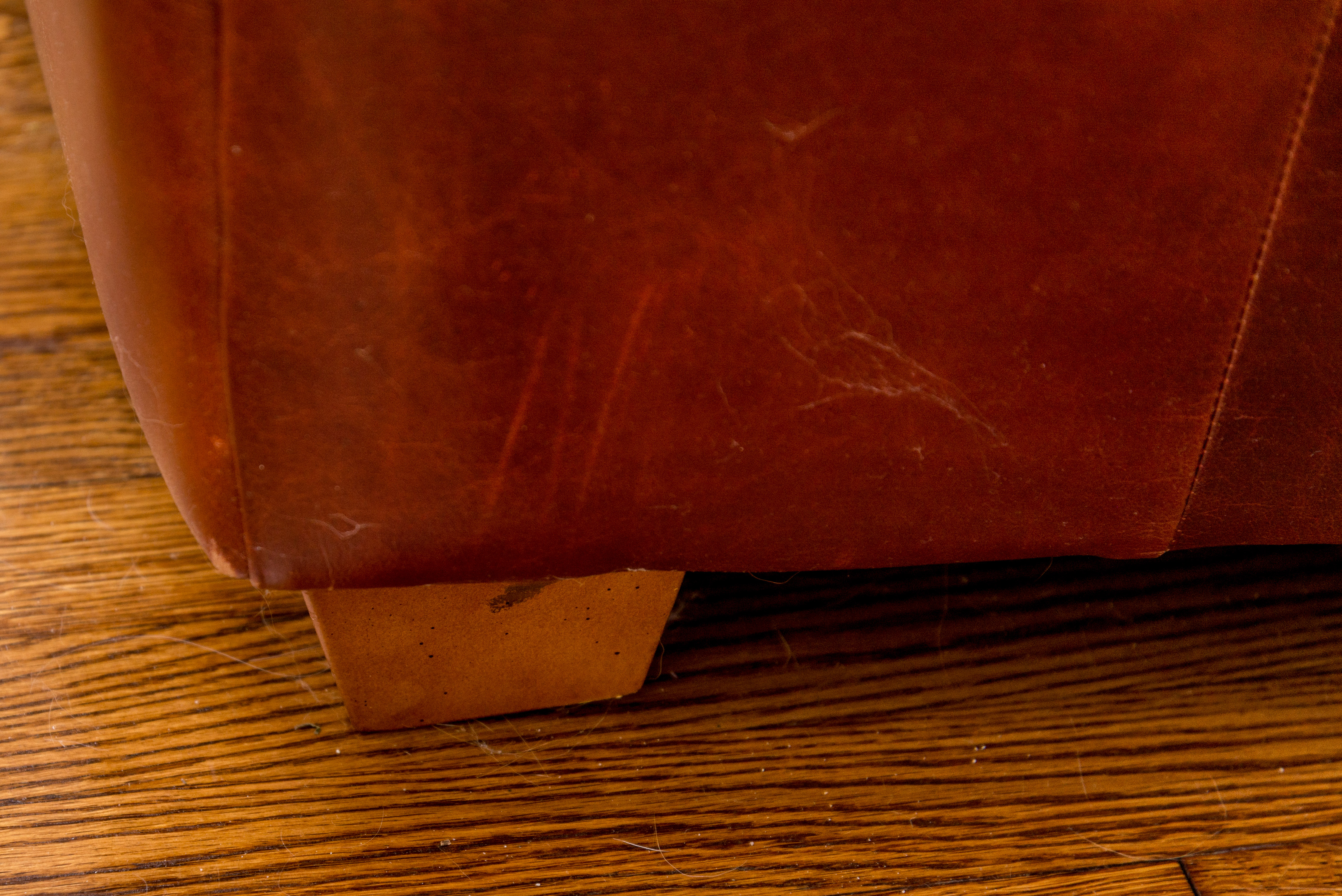 Bauhaus U.S.A. Leather Chair and Ottoman