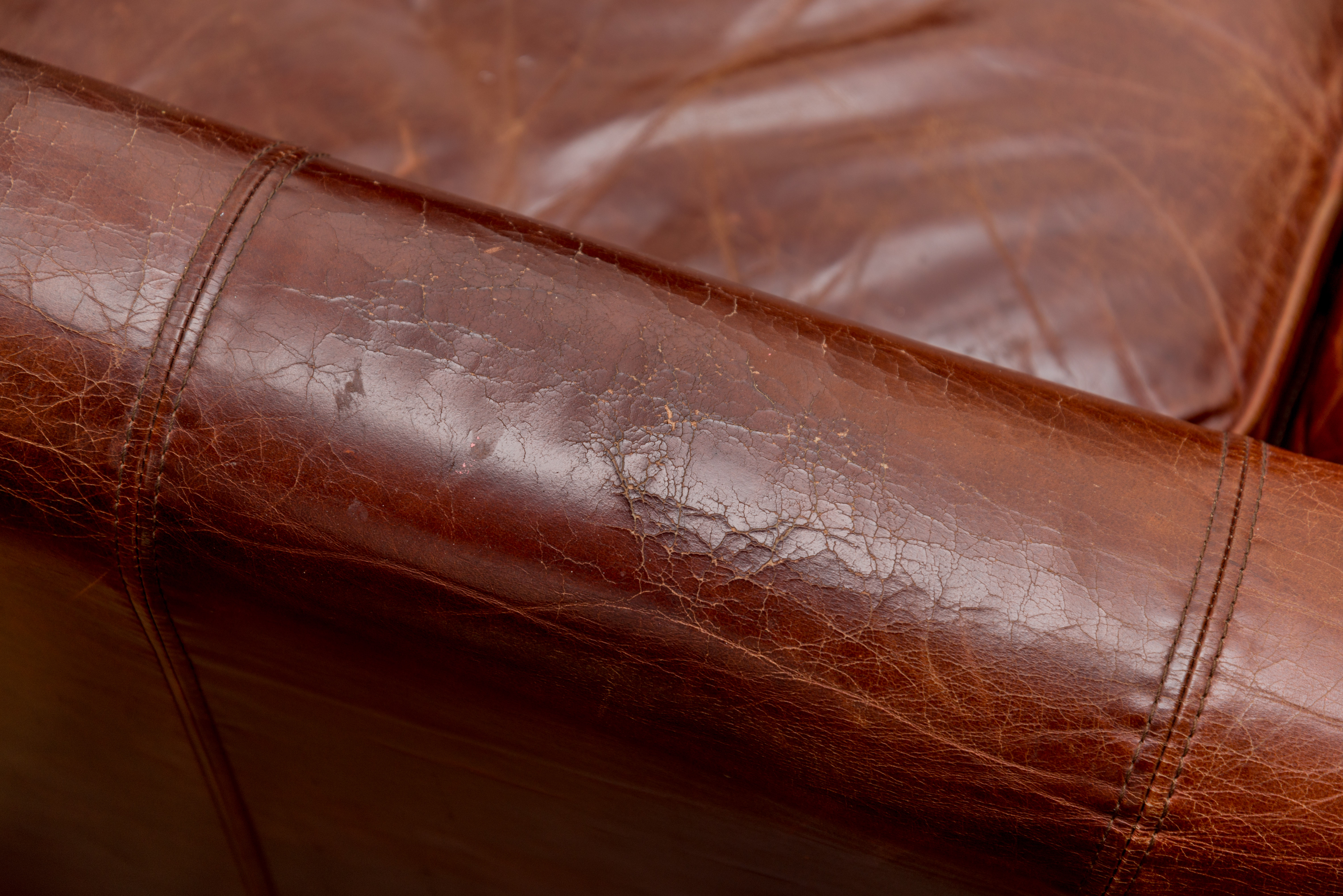 Bauhaus U.S.A. Leather Chair and Ottoman